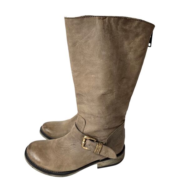 Steve Madden Shoes - Steve Madden Taupe Knee High Boots Size 8